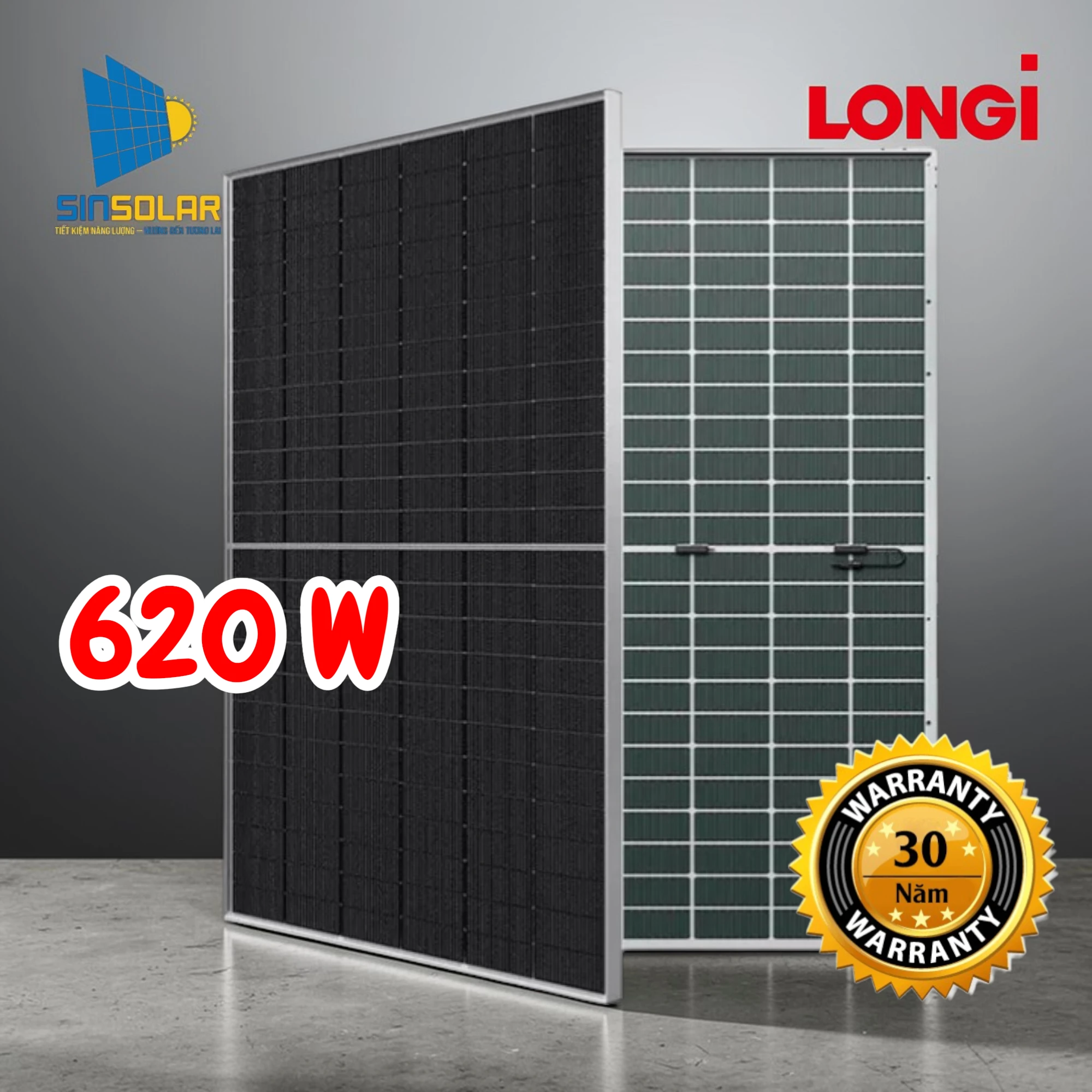 Tấm pin mặt trời LONGi Hi-MO 7 LR8-66HGD-620M