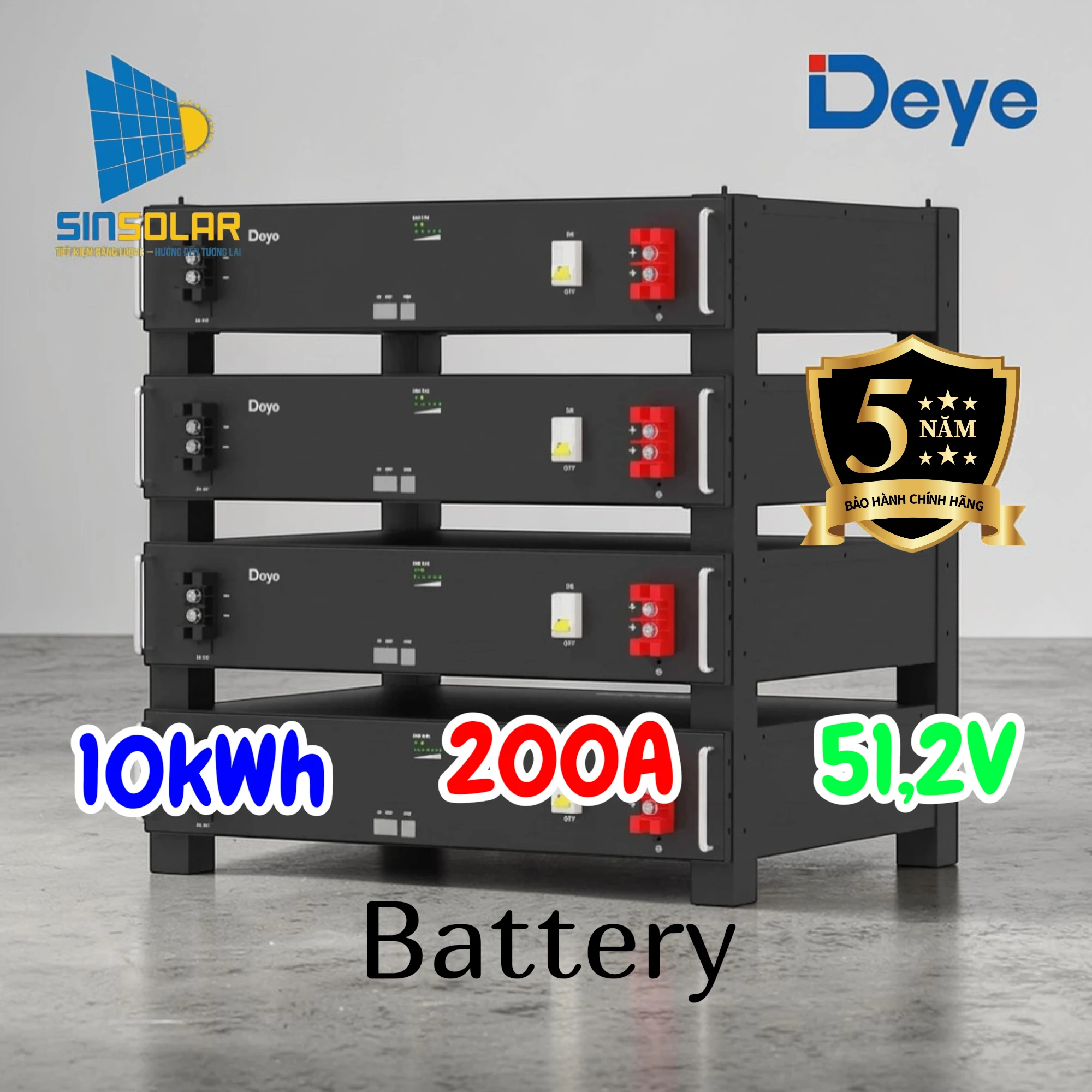 Pin Lưu Trữ Deye SE-G10.2 10kWh