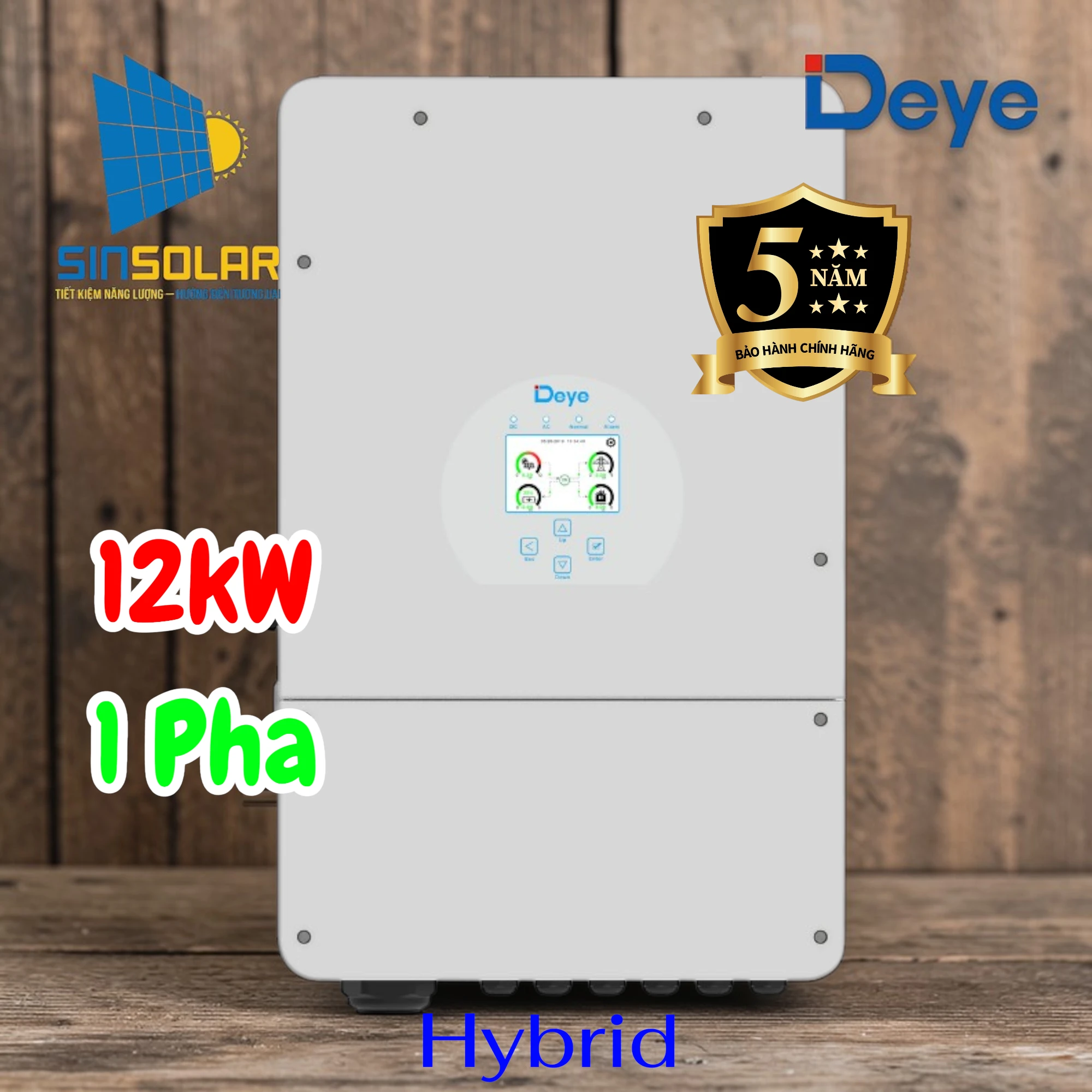 Inverter Hybrid Deye 12kw 1 pha  SUN-12K-SG02LP1-EU-AM3