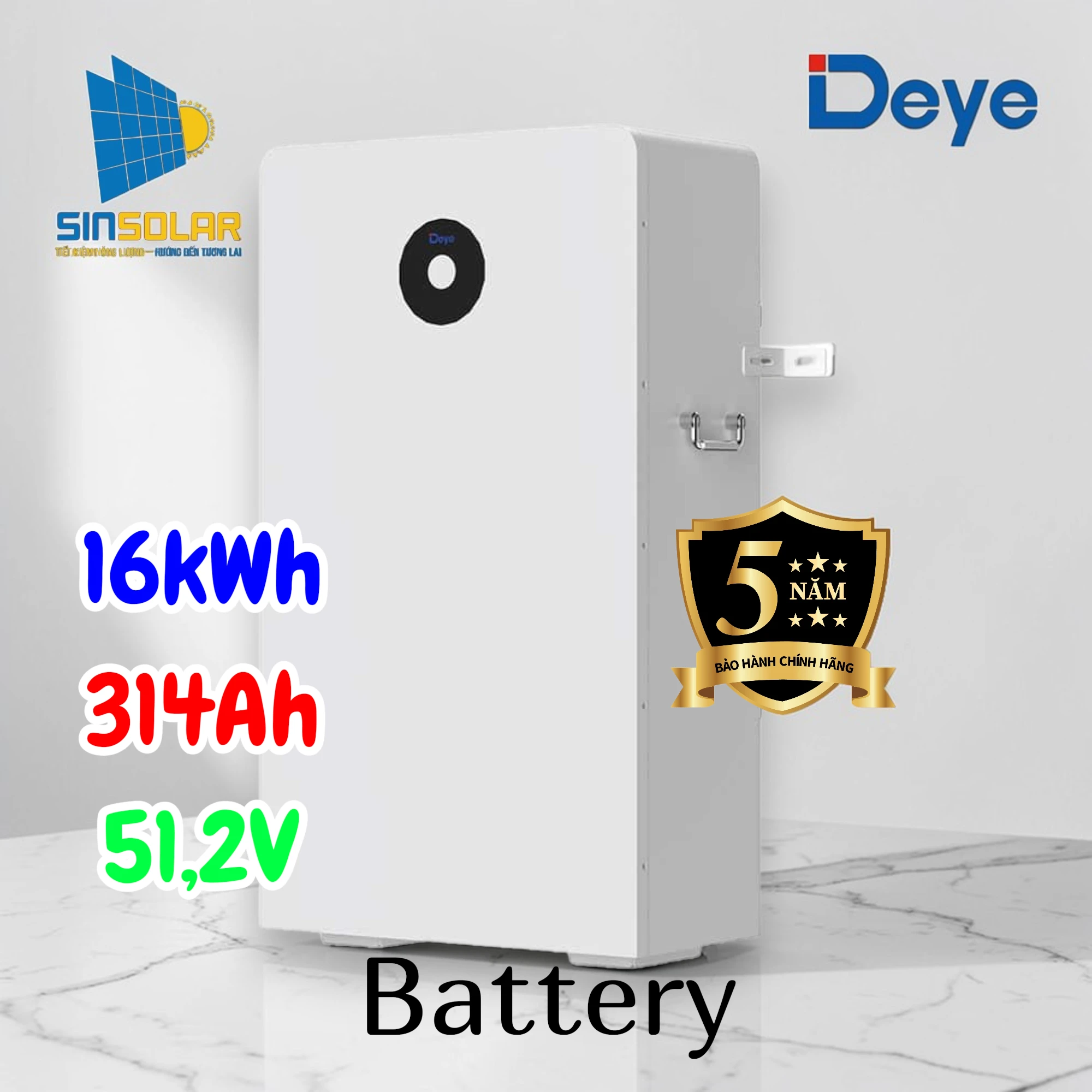 Pin Lưu Trữ Deye Lithium RW-F16 16kWh