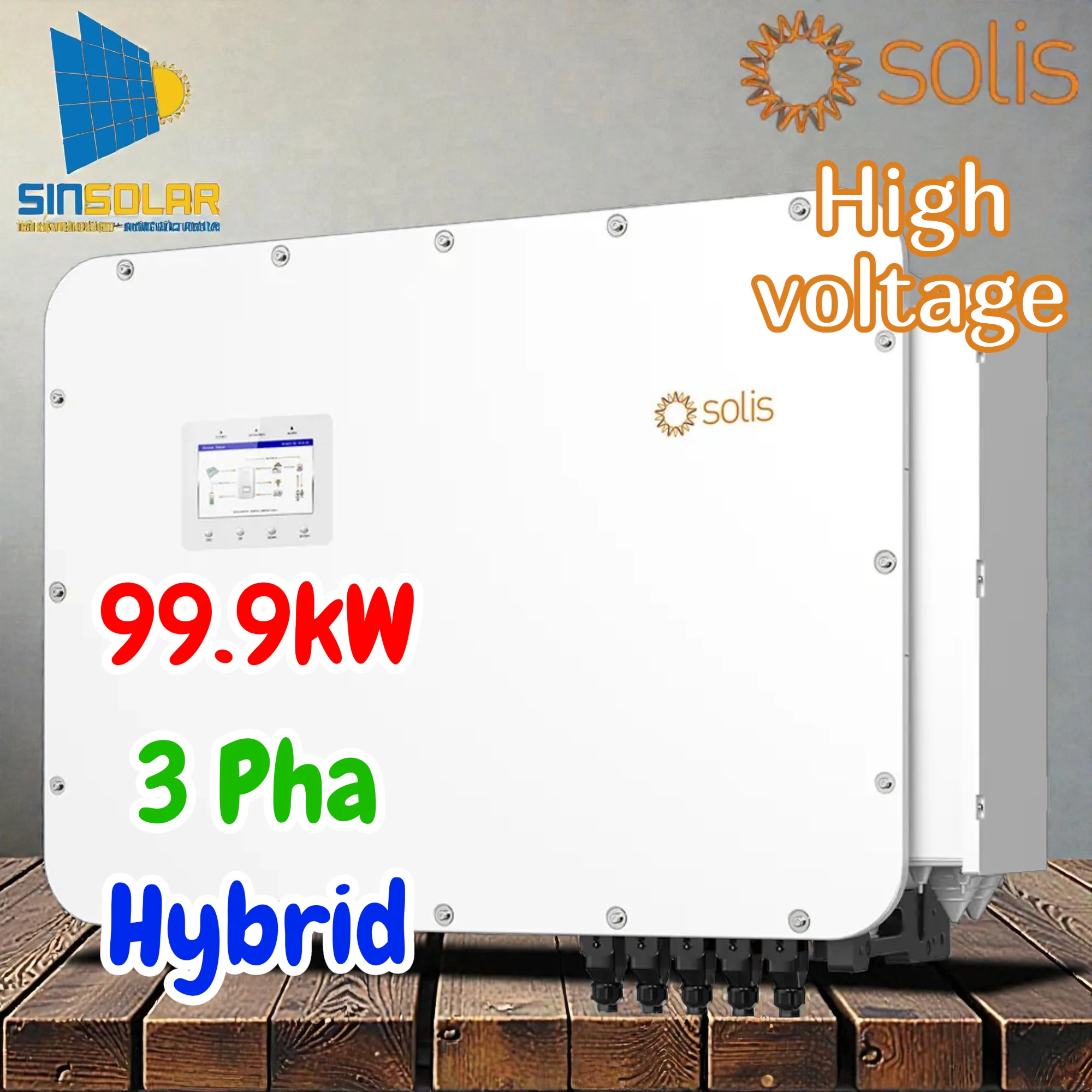 Inverter Hybrid Áp Cao Solis 99.9kW S6-EH3P99.9K10-NV-YD-H