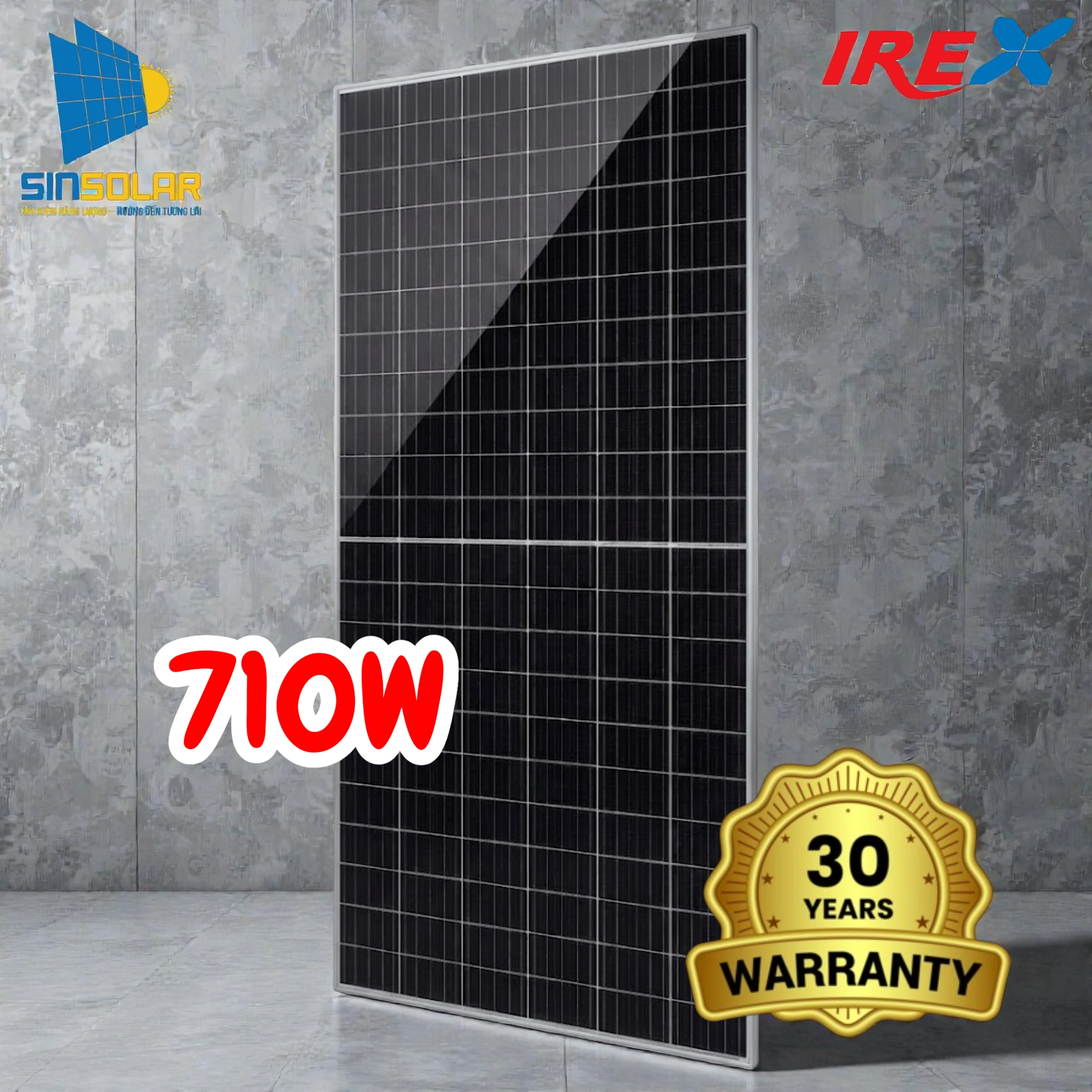 Tấm Pin Năng Lượng Mặt Trời IREX 710W IRM66HTBD4