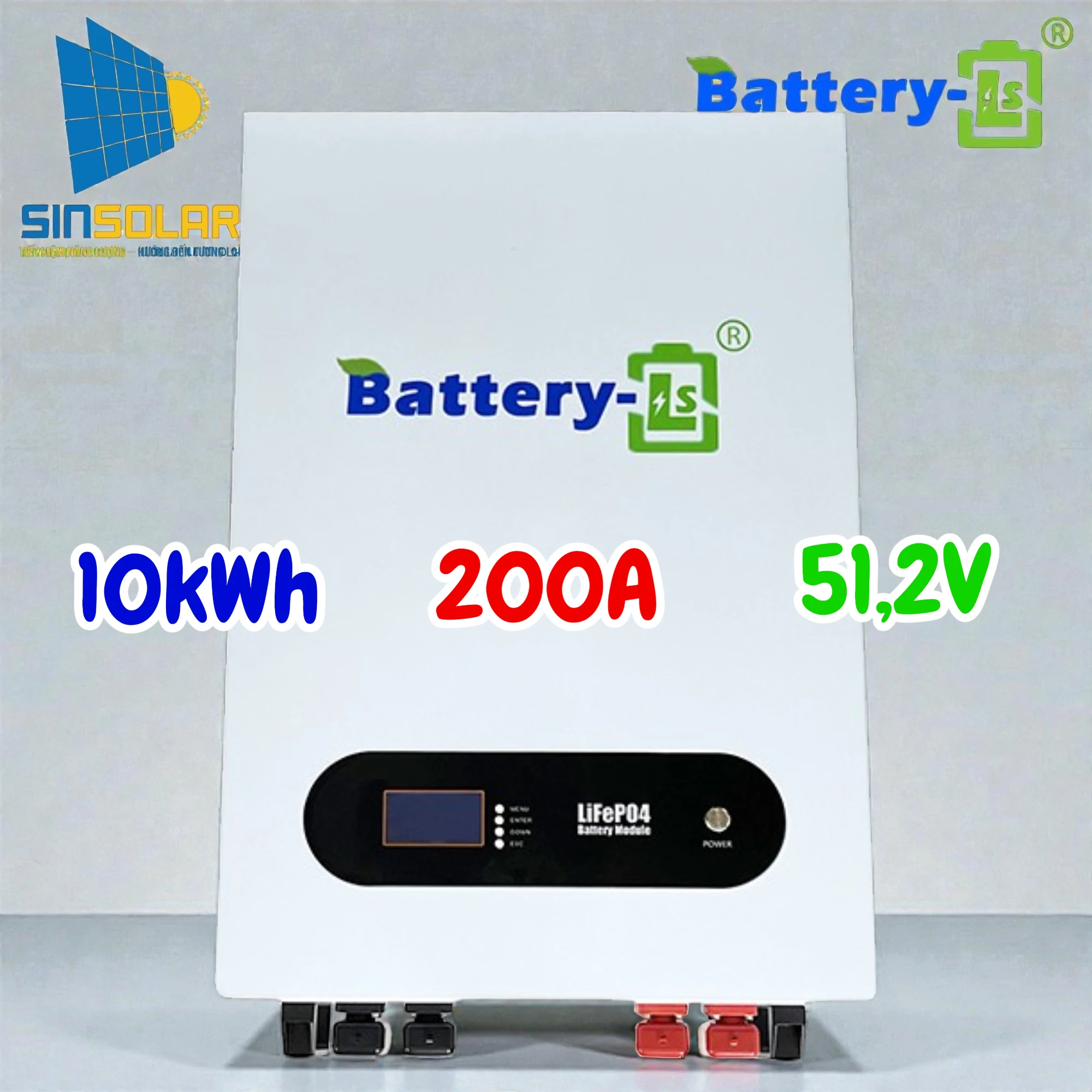 Pin Lưu Trữ LS BATTERY 10kWh Lithium LiFePO4 200Ah 48V