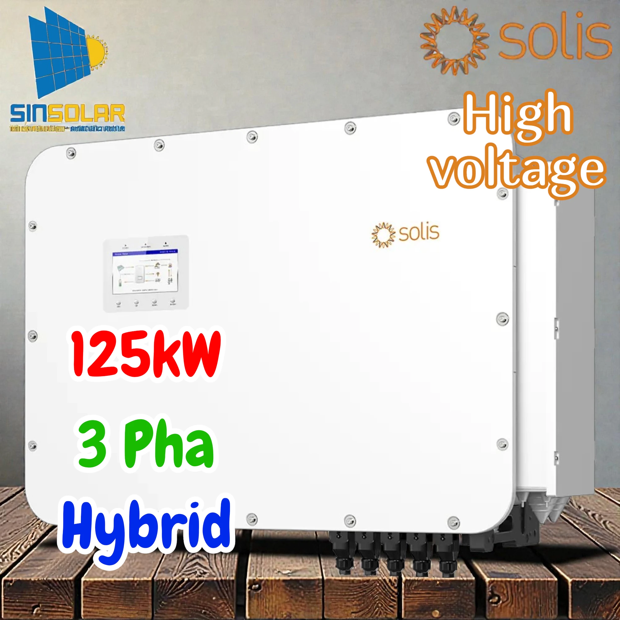 Biến Tần Lưu Trữ Solis 125kW S6-EH3P125K10-NV-YD-H