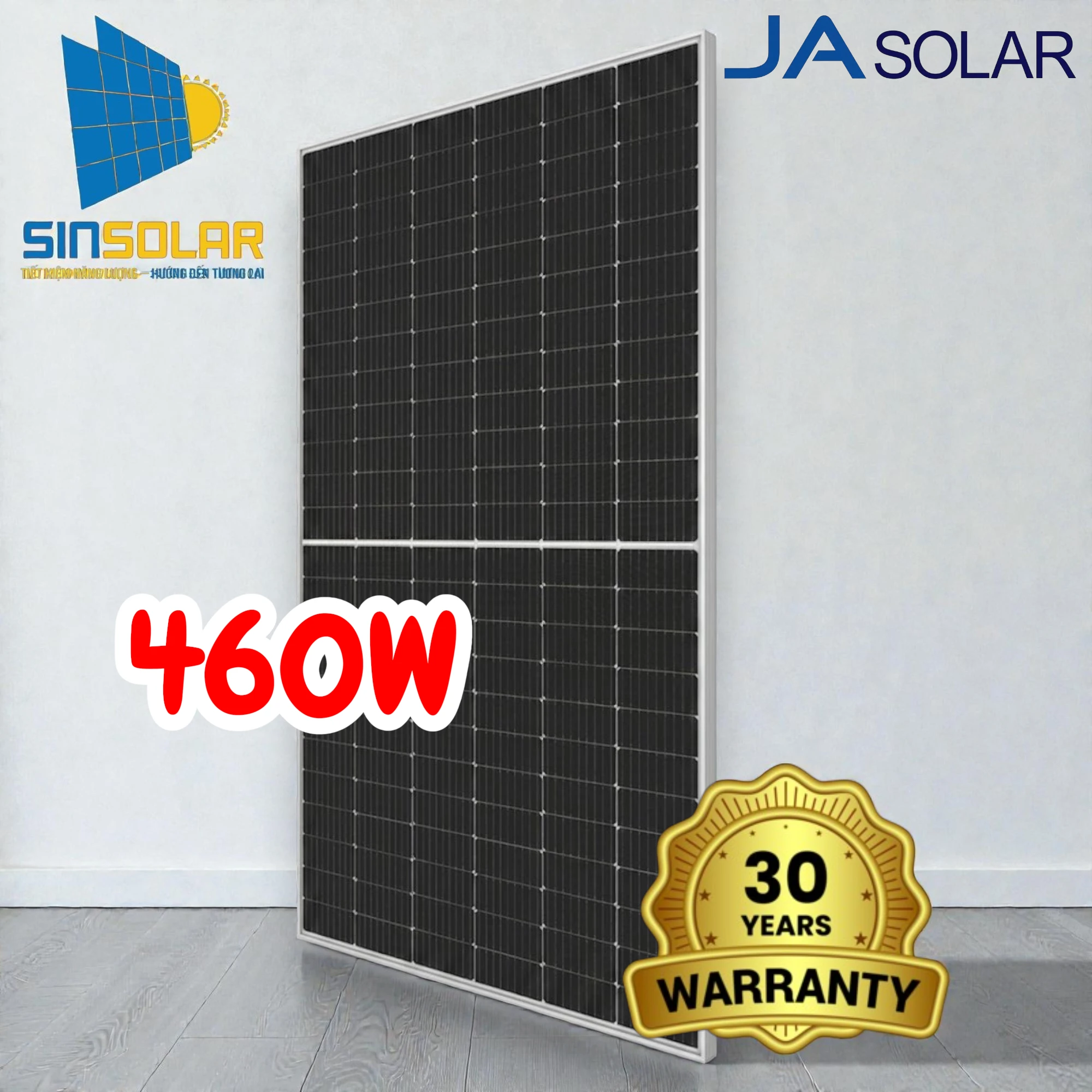 Tấm Pin Năng Lượng Mặt Trời JA Solar 460W JAM72D20-460/MB