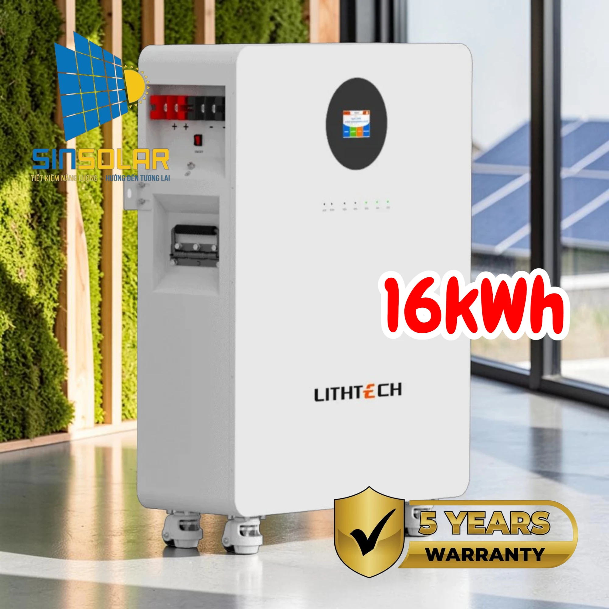 Pin Lưu Trữ LiFePO4 LITHTECH 51.2V 314Ah (16.07kWh) TR8500WX