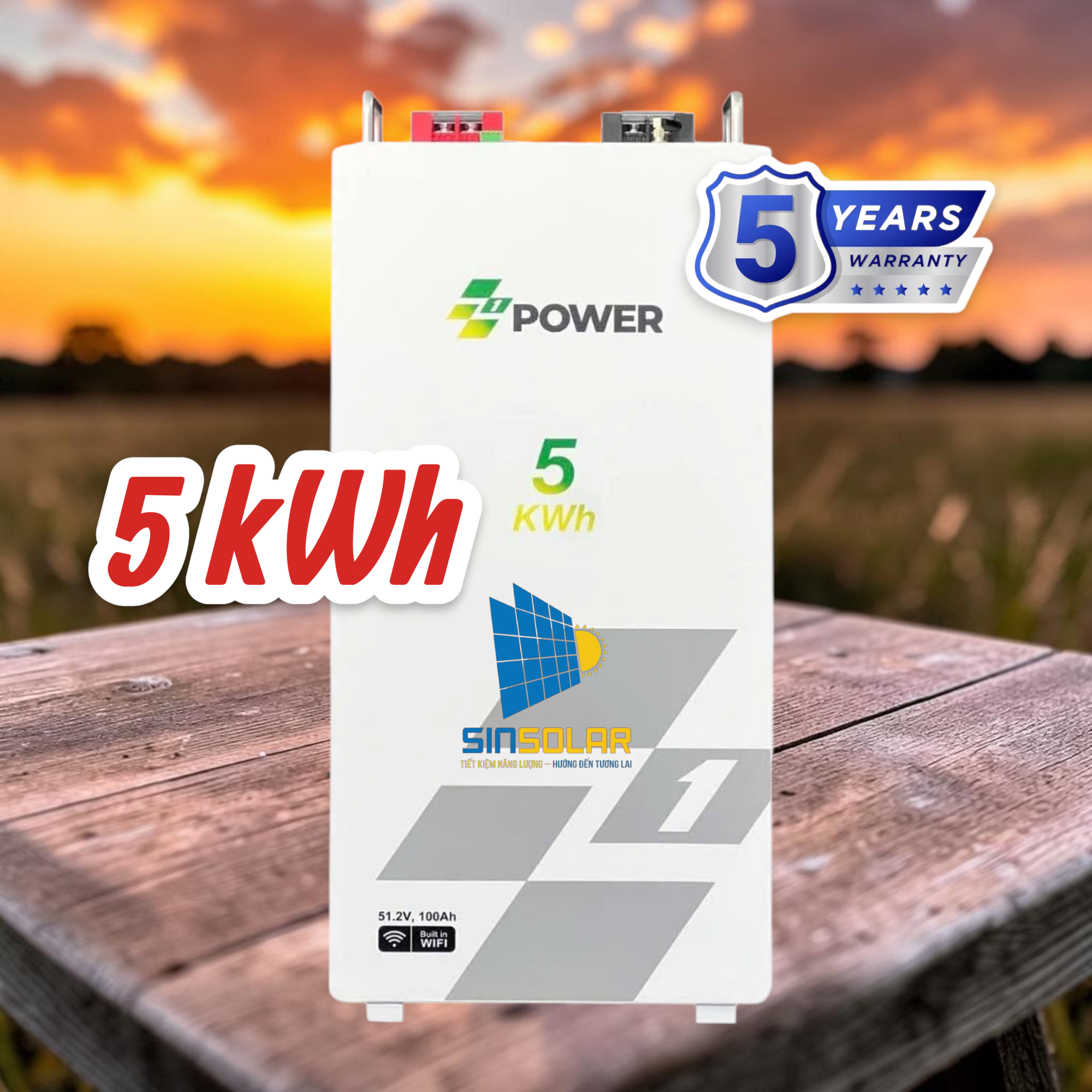 Pin lưu trữ Z1 Power 5kwh