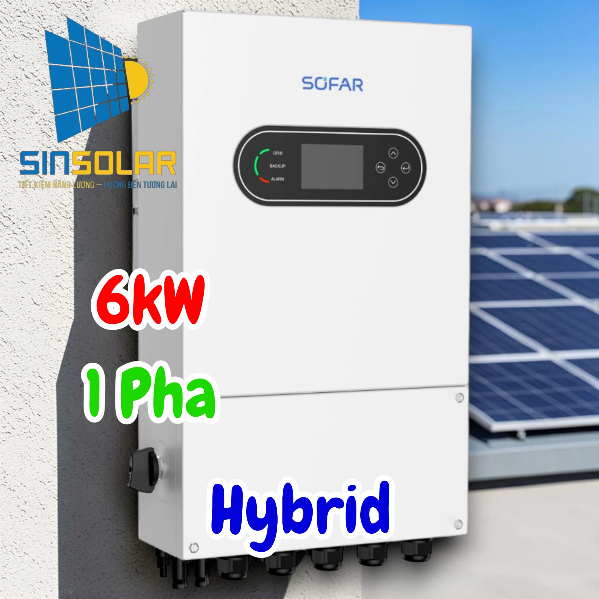 Biến Tần Hybrid  6kW 1 Pha SOFAR HYD-6K-LS1-PRO