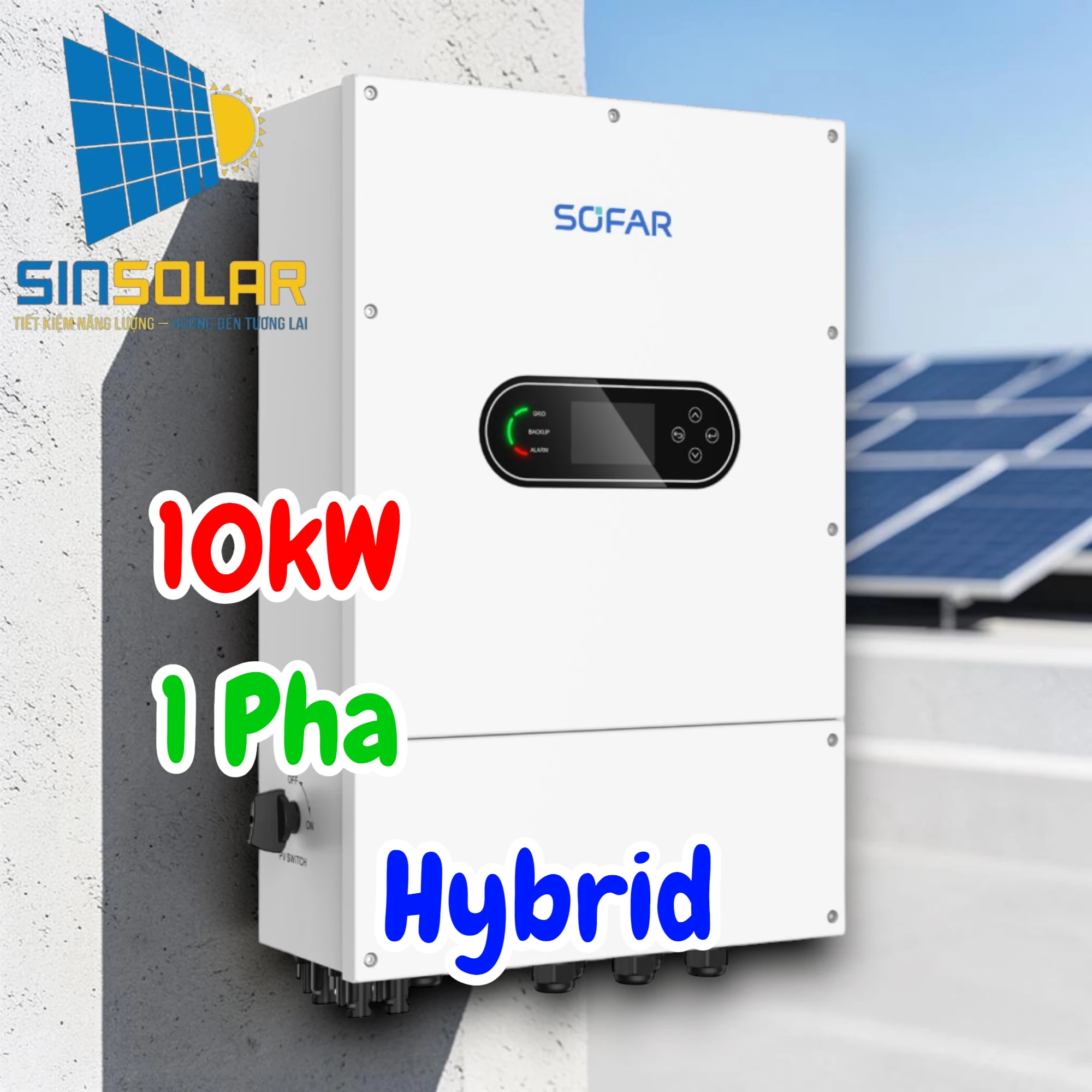 Biến Tần Hybrid 1 Pha 10kW SOFAR HYD-10K-LS1