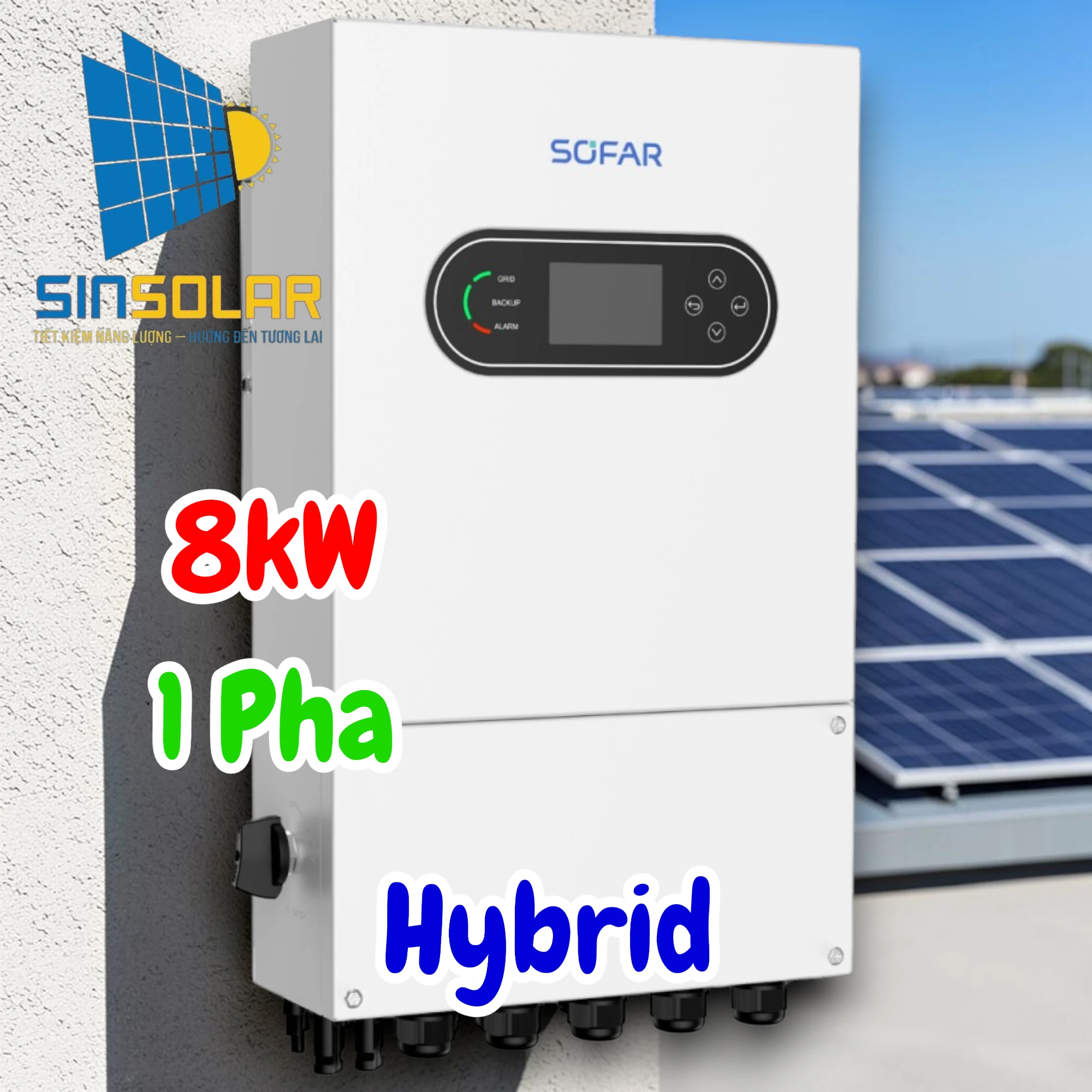 Biến Tần Hybrid  8kW 1 Pha SOFAR HYD-8K-LS1-PRO