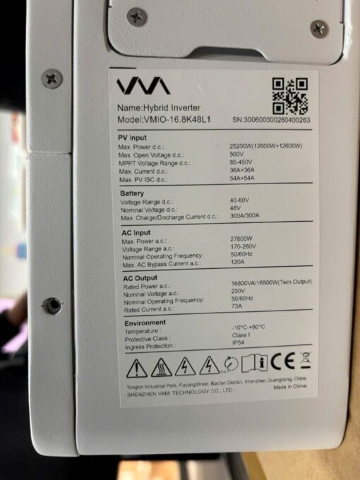 Inverter Hybrid Vami 16.8kW VMIO-16.8K48L1 - Ảnh 3
